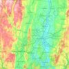 Hartford County topographic map, elevation, terrain