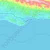 Santa Barbara topographic map, elevation, terrain