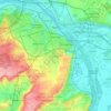 Mainz topographic map, elevation, terrain