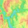 Lake Bernard Frank topographic map, elevation, terrain