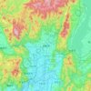 Kyoto topographic map, elevation, terrain