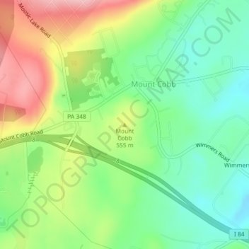 Mount Cobb topographic map, elevation, terrain