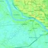 Keraniganj topographic map, elevation, terrain