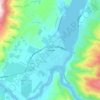 Cromwell topographic map, elevation, terrain