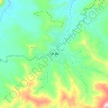 Inticho topographic map, elevation, terrain