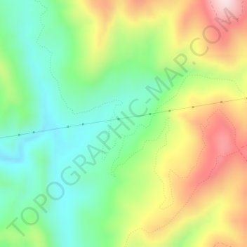Los Laganes topographic map, elevation, terrain