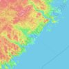 Bark Island topographic map, elevation, terrain