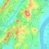 Dallas Heights topographic map, elevation, terrain