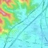 枫景村 topographic map, elevation, terrain