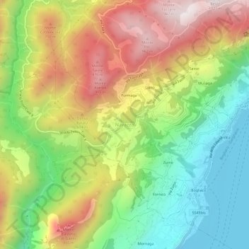 Navazzo topographic map, elevation, terrain