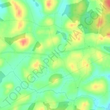 Kilmaley topographic map, elevation, terrain