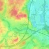 Virginia Water topographic map, elevation, terrain