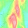 Swift Corner topographic map, elevation, terrain