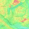Somogy vármegye topographic map, elevation, terrain
