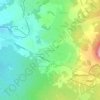 Les Fontêtes topographic map, elevation, terrain