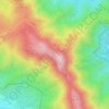 Coll de la Verdera topographic map, elevation, terrain