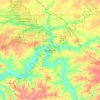 Clarksville topographic map, elevation, terrain