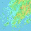 Yeongam-gun topographic map, elevation, terrain