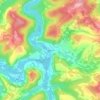 Madera topographic map, elevation, terrain