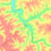 Million topographic map, elevation, terrain
