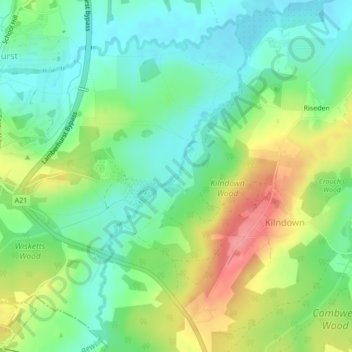 Chalybeate Spring topographic map, elevation, terrain