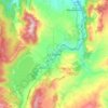 La Calera topographic map, elevation, terrain