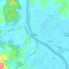 Nausori topographic map, elevation, terrain
