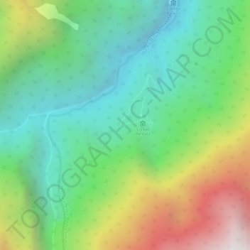 Sector Piedras topographic map, elevation, terrain