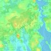 Kerlescan topographic map, elevation, terrain