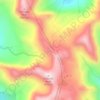 Imogene Pass topographic map, elevation, terrain