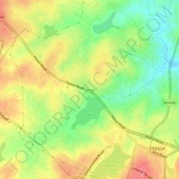 Darga topographic map, elevation, terrain