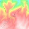 Casper Mountain topographic map, elevation, terrain