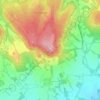 Holmbury Hill topographic map, elevation, terrain