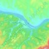 Coleman Falls topographic map, elevation, terrain