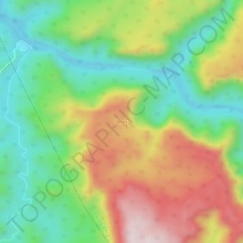Tindu topographic map, elevation, terrain