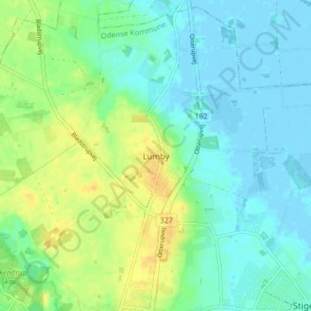 Lumby topographic map, elevation, terrain