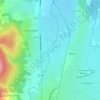 Prairies topographic map, elevation, terrain