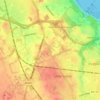 Childer Thornton topographic map, elevation, terrain