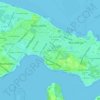 Ngele'ia topographic map, elevation, terrain