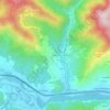 Gambella topographic map, elevation, terrain