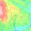 Tissington topographic map, elevation, terrain