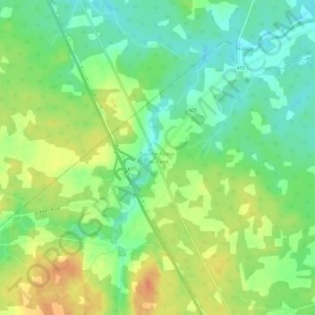 Sainte-Anne-de-Kent topographic map, elevation, terrain