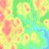 Crafts topographic map, elevation, terrain