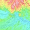 Linz topographic map, elevation, terrain