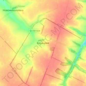 Varachyne topographic map, elevation, terrain