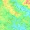 La Motte Béligné topographic map, elevation, terrain