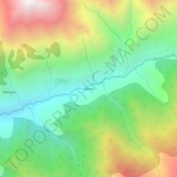 Seema topographic map, elevation, terrain