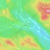 Jokkmokk topographic map, elevation, terrain