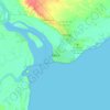 Beira topographic map, elevation, terrain