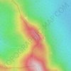 Grey Peaks topographic map, elevation, terrain
